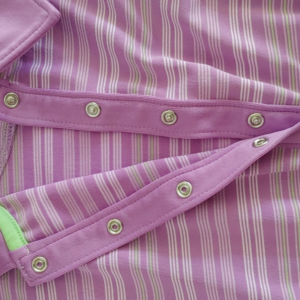 Tommy Armour Lavender Striped Golf Shirt Size XL - Picture 3 of 6